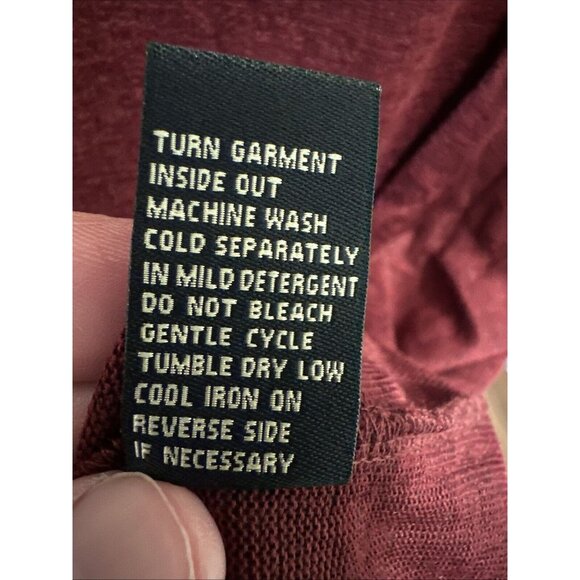 NEW DG2 Diane Gilman Shirt Top Ruffle Cold Shoulder Long Sleeve Size 3X Merlot - Picture 13 of 14